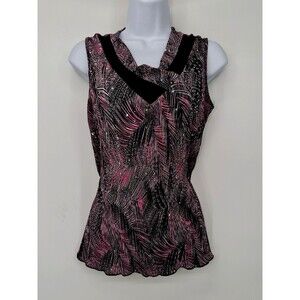 Vintage y2k Babydoll Top Small Red Black‎ Floral Cottagecore embed  Speechless